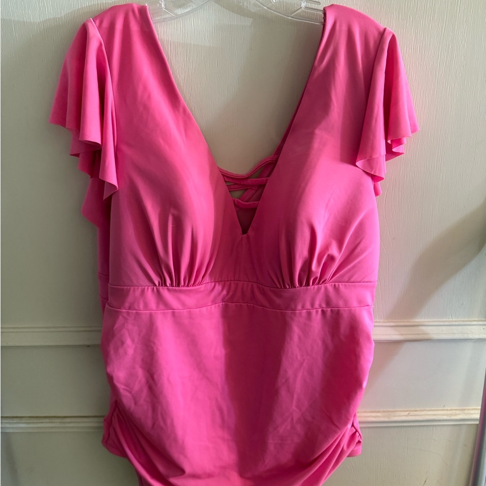 Swim by Cacique Pink Swimsuit